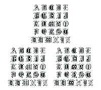 Uikdjgu 78X Lettres de L'Alphabet Anglais MéLangéEs BrodéEs à Coudre sur Un Fer à Repasser sur Un Patch pour VêTements
