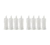 Uikdjgu 8 Bougies LED sans Flamme, Bougies Piliers en Liquidation LED, Batterie Incluse, Décoration pour Halloween et Noël
