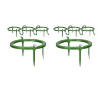 Uikdjgu 8 Jeux D'Anneaux D'Eau 5 Po de Largeur, Support à 3 Pieds, ÉMetteur D'ÉGouttement, Anneau D'ÉGouttement avec Raccord D'EntréE Barbelé IntéGré de 1/8 Pouces, 3 Piquets Amovibles