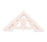 Uikdjgu 8 x 8Cm Bois Sculpté Coin Incrustation Appliques DéCor Meubles Artisanat Non Peint