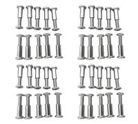 Uikdjgu 80 Pièces Vis Post Fit pour 5/16 Pouces (8mm) Trou de Diamètre Mâle M6X20mm M6X18mm Boucle de Ceinture Boulons de Liaison Attache En Cuir