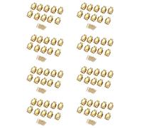 Uikdjgu 80X Connecteur Mâle SMA à Souder Connecteur Coaxial pour Câble Semi-Rigide Rg402 0,141 Pouce, Or