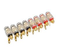 Uikdjgu 8Pcs Borne De Connexion pour Borne De Haut-Parleur D'Amplificateur 4Mm