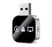 Uikdjgu Adaptateur Carplay Sans Fil Smart Carplay Airplay Android Auto Dongle USB Plug And Play Carplay Filaire Vers Sans Fil B