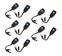 Uikdjgu Balun VidéO Passif HD-CVI/TVI/AHD avec Connecteur d'alimentation et émetteur de Données RJ45 CAT5 5 Paire