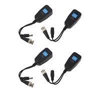 Uikdjgu Balun VidéO Passif HD-CVI/TVI/AHD avec Connecteur d'alimentation et éMetteur de DonnéEs RJ45 CAT5 2 Paire