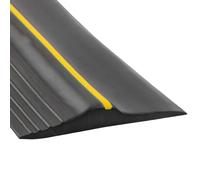 Uikdjgu Bande D'Étanchéité Universelle pour Seuil de Porte de Garage en Caoutchouc Résistant Aux Intempéries (10 Pieds, Noir)