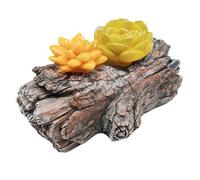 Uikdjgu Boîte à Clés Cachée en Fausse pour L'Extérieur - Cache-Clés de Rechange en Résine Sûr pour Jardin ou Cour Extérieure (Style Souche d'arbre) Installation Facile et Facile à Utiliser