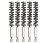 Uikdjgu Brosse MéTallique de Brosse D'AléSage D'Acier Inoxydable pour la Brosse MéTallique de Nettoyage de Perceuse Brosse D'Acier Inoxydable avec la PoignéE de Tige Hexagonale