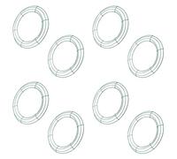 Uikdjgu Cadre de Guirlande de Fil de 14 Pouces en Forme de Guirlande Ronde en MéTal Faisant des Anneaux Vert pour la DéCoration de de FêTe de NoëL DIY Pack de 8