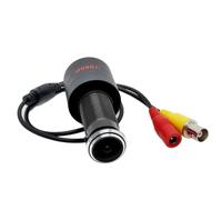 Uikdjgu Caméra Panoramique Fish-Eye 1,7 mm Grand Angle AHD 1080P PAL 2MP CCTV Visionneuse de Porte Réglable pour la Sécurité de