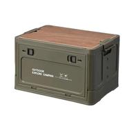 Uikdjgu Camping en Plein Air Table Touristique Pliante Boîte de Rangement de Voiture Boîte de Rangement de Voyage en Plein Air Équipement de Camping Vert, S