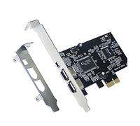 Uikdjgu Carte PCI-E PCI Express FireWire, Carte ContrôLeur IEEE 1394 avec Câble Fil D'Incendie, pour VidéO, Transmission Audio, Etc.