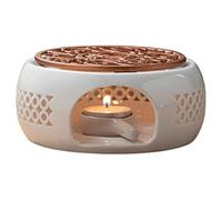 Uikdjgu CéRamique Base de Support de Chauffe-ThéIèRe Base D'Isolation de Chauffe-Thé Thé Café Chauffe-Eau Bougie Support de Base de Chauffage Ustensiles de Thé