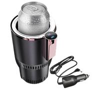 Uikdjgu Chauffe-Tasse et Refroidisseur de Voiture Intelligent 2 en 1, Tasse Automatique avec Fonctions de Refroidissement et de Chauffage, Refroidisseur de Boisson Isolant pour Gobelets C