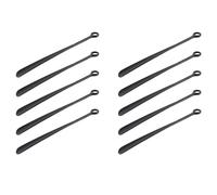 Uikdjgu Chausse-Pied Corne Chaussure avec Manche Très Long en Plastique 18,5 Pouces Flexible Facile à Aide Caleçon Solide,10x Noir