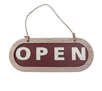 Uikdjgu Club avec Les Double CôTéS IntéRieur Avis Commercial Bar Modern Mur Ouvert et Fermé la DéCoration en Bois la Signe Suspendue Store Art