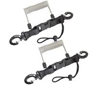 Uikdjgu Corde Anti-Perte pour Caméra de Plongée en TPU, Fil d'acier à Ressort, avec Boucles à Dégagement Aux Deux Extrémités, Couleur comme Indiqué