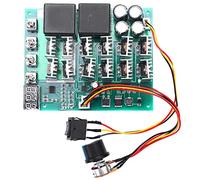 Uikdjgu DC 10-55V 12V 24V 36V 48V 55V 100A ContrôLeur de Vitesse Du Moteur PWM HHO TéLéCommande Commutateur de Contrôle Inverse avec Affichage à LED