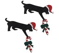 Uikdjgu Décor de Décoration de Porte de Noël, Décorations de Panneau d'angle de Cadre de Porte Supérieur, Ornement de Décoration de Cadre de Maison pour la Décoration Intérieure I