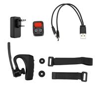 Uikdjgu Écouteur Bluetooth Talkie-Walkie avec Adaptateur de Prise K Télécommande PTT sans Fil pour Hôtel-Restaurant