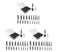 Uikdjgu Ensemble D'Extracteurs de Vis EndommagéS, Kit D'Extracteur de Vis DéNudéEs de 66 PièCes, Ensemble D'Extracteur de Vis CasséEs HSS avec Adaptateur D'Embout et de Douille