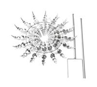 Uikdjgu Éoliennes D'Extérieur, Girouettes de Jardin en Métal 30 Cm, Sculptures à Vent pour Décoration de Cour