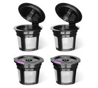 Uikdjgu Gobelets K Réutilisables pour Cafetières K Mini, K Elite, K Classic, K Compact, K Latte, K Select et Toutes Les Cafetières 2.0 et 1.0, 4 Pièces