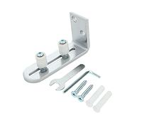 Uikdjgu Guide au Sol pour le Bas des Portes Coulissantes de la Grange Mural RéGlable Roulements à Billes à Guidage à Rouleaux de Maintien