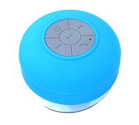 Uikdjgu Haut-Parleur Bluetooth sans Fil pour Salle de Bain, Mini Haut-Parleur Stéréo Portable avec Lumière RVB et Ventouse pour Sports de Plein Air, Bleu