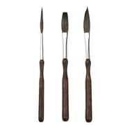 Uikdjgu Kit de Pinceaux à Rayures Longues, 3 Pièces, pour Écriture Manuscrite, Pinceaux à Rayures Professionnels