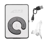 Uikdjgu Lecteur MP3 de Musique Mini avec Un Cable de USB et Un Cable de Casque - Noir