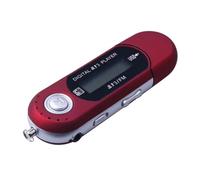 Uikdjgu Lecteur MP3 Style USB Digital Screen Bluetooth FM pour Écouter de la Musique et du Bureau Rouge