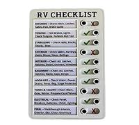 Uikdjgu Liste de ContrôLe pour RV Conseil en Plastique, Liste de ContrôLe des MéMos CréAtifs DéTachables et RéUtilisables pour les éLéMents de ContrôLe et le Formulaire