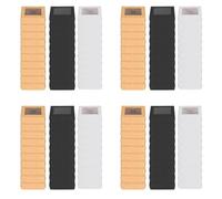 Uikdjgu Lot de 120 Mini BoîTes en Papier Kraft avec FenêTre PréSente Une BoîTe d'emballage pour Friandises pour Savon, Bonbons de Boulangerie (Noir Marron Blanc)