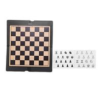 Uikdjgu Mini D'éChecs MagnéTique Apparence de Portefeuille Portable éChiquier Pliant Jeux de SociéTé Cadeau de FêTe éChecs Internationaux