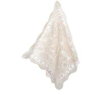 Uikdjgu Nappes Crochet Carré Table Housse de NoëL Dentelle Table Couvrant Napperons pour Meubles DéCor Beige Couleur 15.7 Pouces
