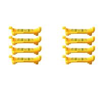 Uikdjgu Niveaux à Bulle de Ligne de Suspension de Niveau de Chaîne de 8 Pièces pour L'Arpentage de Nivellement, les Métiers Du Bâtiment, La Maçonnerie, Etc. (Jaune)