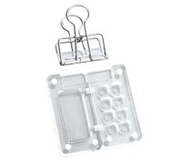 Uikdjgu Palette Portable, Palette de Peinture de Voyage, Mini Carnet de Croquis Aquarelle, avec Clip en Métal, Cadeau pour Peintres et Artistes D B