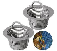 Uikdjgu Panier de Skimmer pour Piscine Enterrée Panier de Skimmer de Piscine avec Poignée Panier de Pré-Filtre de Piscine Gris