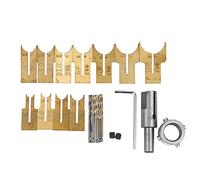 Uikdjgu Perles en Bois Foret Boule Lame Fraise Ensemble 24 PièCes Carbure CéMenté SphéRique Perles Kit D'Outils de Travail Du Bois