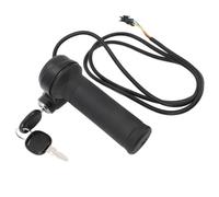 Uikdjgu Poignée D'Accélérateur pour Vélo Électrique, Poignée D'Accélérateur Entièrement Rotative, Clé de Verrouillage pour Poignée D'Accélérateur de Vélo Électrique.