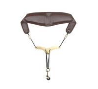 Uikdjgu Saxophone Bandoulière Réglable Sax Double Bandoulière Harnais Sax Instruments de Musique Accessoires Marron
