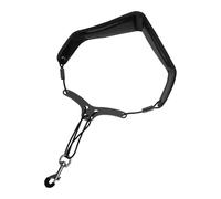 Uikdjgu Saxophone Bandoulière Réglable Sax Double Bandoulière Harnais Sax Instruments de Musique Accessoires Noir