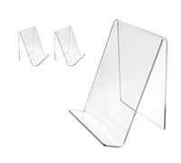 Uikdjgu Support de Livre en Acrylique 3 PièCes, PréSentoir en Acrylique Transparent, Support Transparent pour Afficher des Images, des, Un PréSentoir de Montre 100X115X130Mm