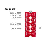 Uikdjgu Support D'Extension SSD M.2 NGFF NVME Transfert 2230 2242 2260 2280 Longueur Extension Adaptateur Support Carte Plaque Changement Long