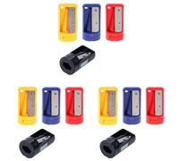 Uikdjgu Taille-Crayon de Menuisier - Pack de 12 Taille-Crayon Manuel pour Crayons de Menuisier Plats, Outil D'AffûTage de Crayon Portable