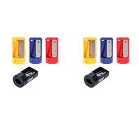 Uikdjgu Taille-Crayon de Menuisier - Pack de 8 Taille-Crayon Manuel pour Crayons de Menuisier Plats, Outil D'Affûtage de Crayon Portable