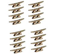 Uikdjgu Taquet de Quai de Bateau 4 Pouces pour Bateau D'Amarrage en Fonte HôTe en Bronze Adapté au DéCor Maritime de Lac de Plage Nautique, 32 PièCes