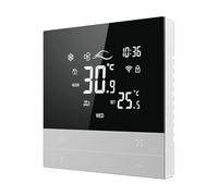 Uikdjgu Thermostat Intelligent WiFi Tuya, Interrupteur de Chauffage, Refroidissement, Unité de Ventilo-Convecteur à 3 Vitesses, Contrôleur de Température Vocal